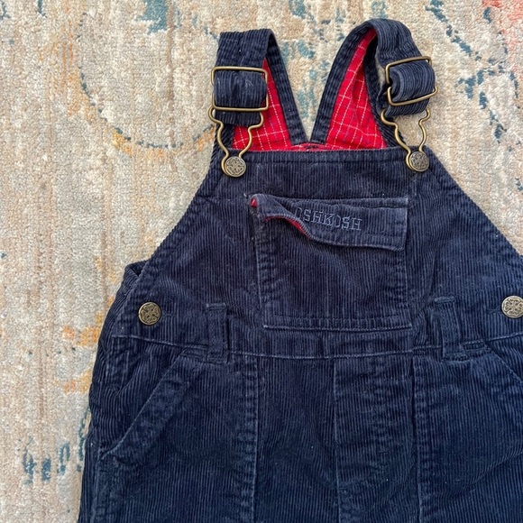 Vintage Oshkosh Y2K Flannel-lined Corduroy Overalls - Picture 2 of 5